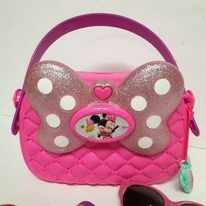 Minnie Mouse Girls Pink Hard Case Purse Hand Bag